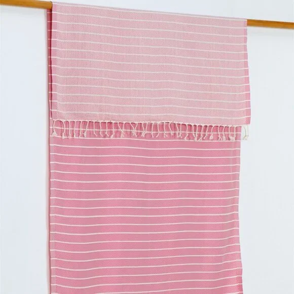 Pink Toros 100% Turkish Cotton Hammam Towel - Picture 2 of 3